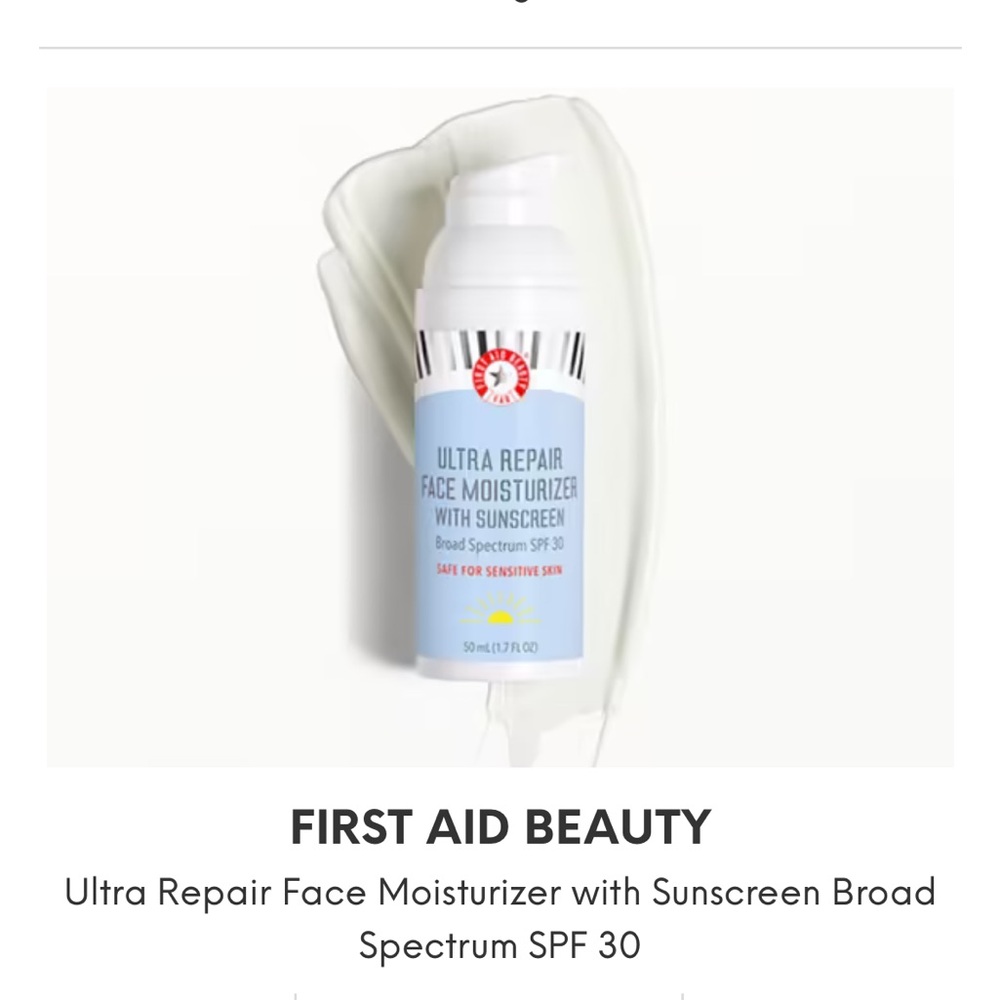 First Aid Beauty Face Moisturizer with SPF 30